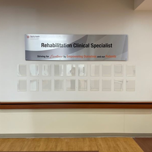 Rehabilitation Clinical Specialist Acrylic with Standoffs